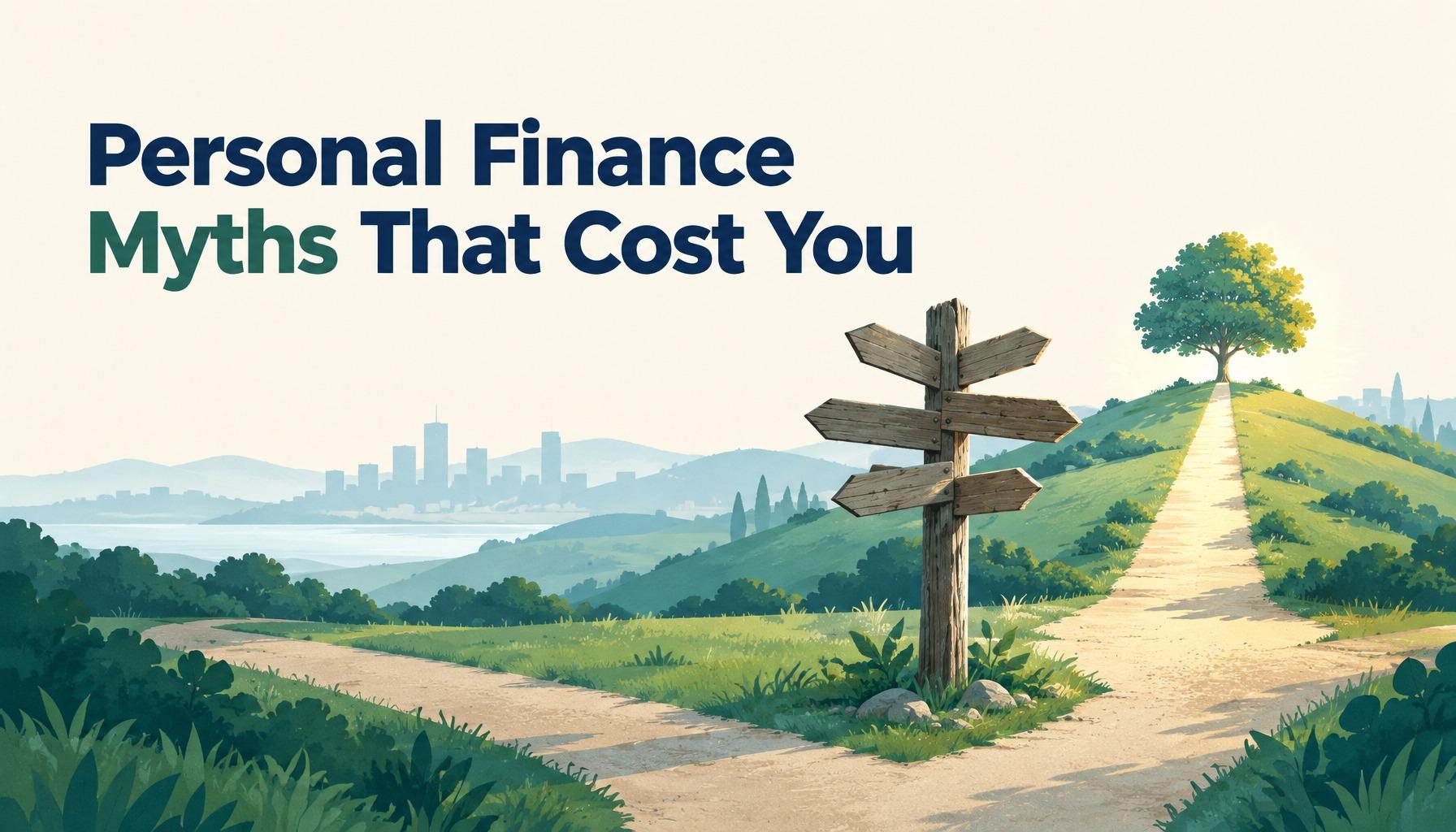 Personal Finance Myths That Cost You: a confusing signpost and one clear path ahead