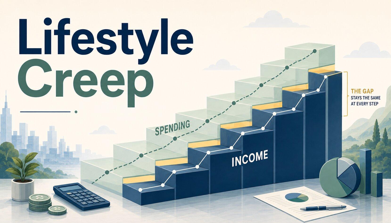 The Lifestyle Creep That Quietly Eats Your Next Raise (And the 50% Rule That Stops It)